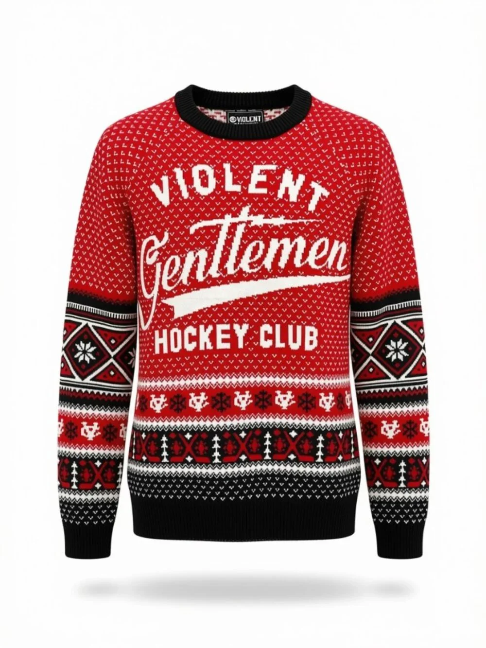 Violent Gentlemen Hockey Club Sweater XL Streetwear Ugly Christmas Knit